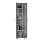 Tuhome Nala Cleaning Cabinet, Double Door, Four Legs, Five Shelves, Black/White MWB7675 - alternate 7